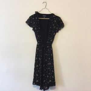 Wrap dress in floral